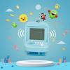 1PC Blue Micro Player Mini Arcade Machine with Keychain, 26 Classic Game Modes Support Music Mini Building Block Game Console for Plug and Play Video Games Automotive Trim Automobile Keychains view 2