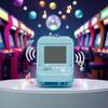 1PC Blue Micro Player Mini Arcade Machine with Keychain, 26 Classic Game Modes Support Music Mini Building Block Game Console for Plug and Play Video Games Automotive Trim Automobile Keychains view 3