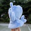 niannyyhouse 10cm 20cm Plush Doll Clothes Shawl Dinosaurs Sharks Rabbits Bears Puppies Embroidered Poncho Dolls Dress Up (Blue, 10cm) view 3