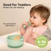 KeaBabies 2-Pack Baby Bowls with Suctions, Lids - Silicone Toddler Suction Bowls for Baby Boy, Girl, Kids, Food Grade Silicone, BPA-Free, Dishwasher Safe, Toddler Eating Essentials (Mellow) view 3