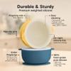 KeaBabies 2-Pack Baby Bowls with Suctions, Lids - Silicone Toddler Suction Bowls for Baby Boy, Girl, Kids, Food Grade Silicone, BPA-Free, Dishwasher Safe, Toddler Eating Essentials (Valiant) view 2