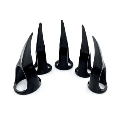 ALMYMM Pack of 5 x 2 Retro Punk Rock Gothic Claw Spike Rings Finger Claw, Talon Finger Rings Claws False Nails Rings Fingertips Claw Nail Art Decoration Halloween Costume Cosplay Party