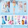 Magnetic Dress Up Dolls, Magnetic Princess Dress Up Paper Dolls, Magnetic Dress Up Dolls for Girls Ages 4-10 Learning Created Imagine Set Birthday Gift (Amy) view 3