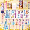 Magnetic Dress Up Dolls, Magnetic Princess Dress Up Paper Dolls, Magnetic Dress Up Dolls for Girls Ages 4-10 Learning Created Imagine Set Birthday Gift (Joy) view 1