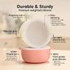 KeaBabies 2-Pack Baby Bowls with Suctions, Lids - Silicone Toddler Suction Bowls for Baby Boy, Girl, Kids, Food Grade Silicone, BPA-Free, Dishwasher Safe, Toddler Eating Essentials (Roseate) view 2
