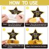 10PCS 50th Birthday Decorations Centerpieces for Table Decorations,Gold Black Happy 50th Birthday Honeycomb Table Topper Birthday Party Decoration for Men (Gold & Black, 50 Years) view 3