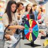 12 Inch Spinning Wheel for Prizes - Prize Wheel, 10 Slots Color Spinner with Stand, Table Prize Wheel Spinner for Trade Shows, Carnivals, and Home Game (12 inch) view 4