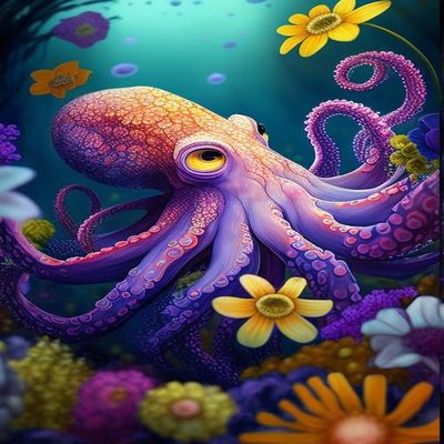 35 Piece Adult Jigsaw Puzzle -Octopus Wooden Rounded Corner Color Jigsaw Puzzle for Beginners, Great Gift for Framing, Multi-Color Jigsaw Puzzle