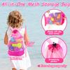 Elovien Beach Sand Toys, 50Pcs Sandbox Toys with 2 Collapsible Buckets, Mesh Backpack Bag, Shovels, Ice Cream, Cake & Castle Sand Molds, Summer Outdoor Travel Toys for Kids Toddlers Girls view 4