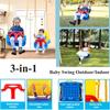 3-in-1 Toddler Swing Set,Indoor/Outdoor Baby Swing with Foldable Metal Stand, Kids Swing Seat for Playground,3 in 1 Kids Swing Seat Easy to Assemble and Store at Home Garage view 2