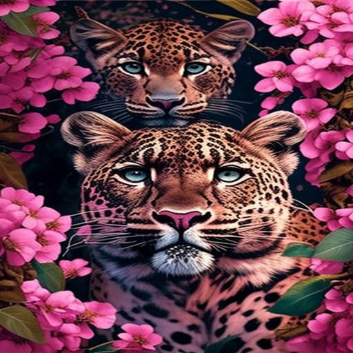 1000 Piece Puzzles for Adults & Friend,Leopard Peach Blossom Wooden Puzzles,Suitable for All Beginners-to Spend Time & Develop Patience-to Enhance The Self-Puzzle Fun Toys