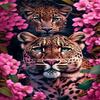 1000 Piece Puzzles for Adults & Friend,Leopard Peach Blossom Wooden Puzzles,Suitable for All Beginners-to Spend Time & Develop Patience-to Enhance The Self-Puzzle Fun Toys view 1