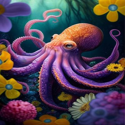 1000 Piece Adult Jigsaw Puzzle -Octopus Wooden Rounded Corner Color Jigsaw Puzzle for Beginners, Great Gift for Framing, Multi-Color Jigsaw Puzzle
