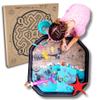 Learning Through PLAYtrays Black TUFF Tray, Small 27.5" Textured Sensory Play Tray for Kids, A Canvas for Creativity Sensory Bin, Sand and Water PLAYtray view 1