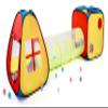 3 in 1 Pop Up Kids Play Tent with Tunnel and Ball Pit for Kids, Boys, Girls, Babies and Toddlers, Indoor/Outdoor Playhouse, Red&Yellow&Blue view 1