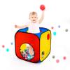 3 in 1 Pop Up Kids Play Tent with Tunnel and Ball Pit for Kids, Boys, Girls, Babies and Toddlers, Indoor/Outdoor Playhouse, Red&Yellow&Blue view 4
