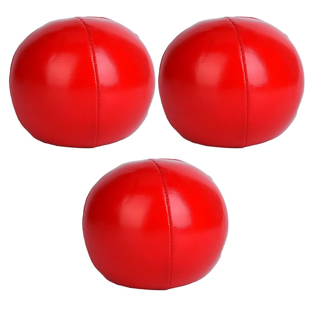 Gavigain Juggling Balls, Juggling Balls for Beginners and Professional Clown Juggle Ball Set for Kids and Adults, Classroom (Red)