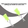 CDQL RC Body Clips Bent Springy R Pins,Body Shell Clip Pin Fixing Bracket Set,RC Model Bent Body Clip Accessory for 1/8 1/10 1/12 RC Car (Yellowish Green) view 2