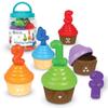 Learning Resources Counting Cupcakes - Number and Color Recognition Skills, Kitchen Play Food for Kids, Fine Motor Skills, Matching Toys, Homeschool, Birthday Gifts for Boys and Girls view 1