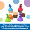 Learning Resources Counting Cupcakes - Number and Color Recognition Skills, Kitchen Play Food for Kids, Fine Motor Skills, Matching Toys, Homeschool, Birthday Gifts for Boys and Girls view 2