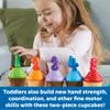 Learning Resources Counting Cupcakes - Number and Color Recognition Skills, Kitchen Play Food for Kids, Fine Motor Skills, Matching Toys, Homeschool, Birthday Gifts for Boys and Girls view 3