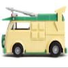 Party Wagon Green and Beige Ninja Turtles Hollywood Rides Series Diecast Model Car by Jada 34723 view 3