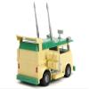 Party Wagon Green and Beige Ninja Turtles Hollywood Rides Series Diecast Model Car by Jada 34723 view 4