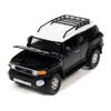 2007 FJ Cruiser Black Diamond with White Top and Roofrack Classic Gold Collection Series Limited Edition 1/64 Diecast Model Car by Johnny Lightning JLCG030-JLSP278B view 1