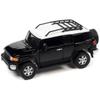 2007 FJ Cruiser Black Diamond with White Top and Roofrack Classic Gold Collection Series Limited Edition 1/64 Diecast Model Car by Johnny Lightning JLCG030-JLSP278B view 2