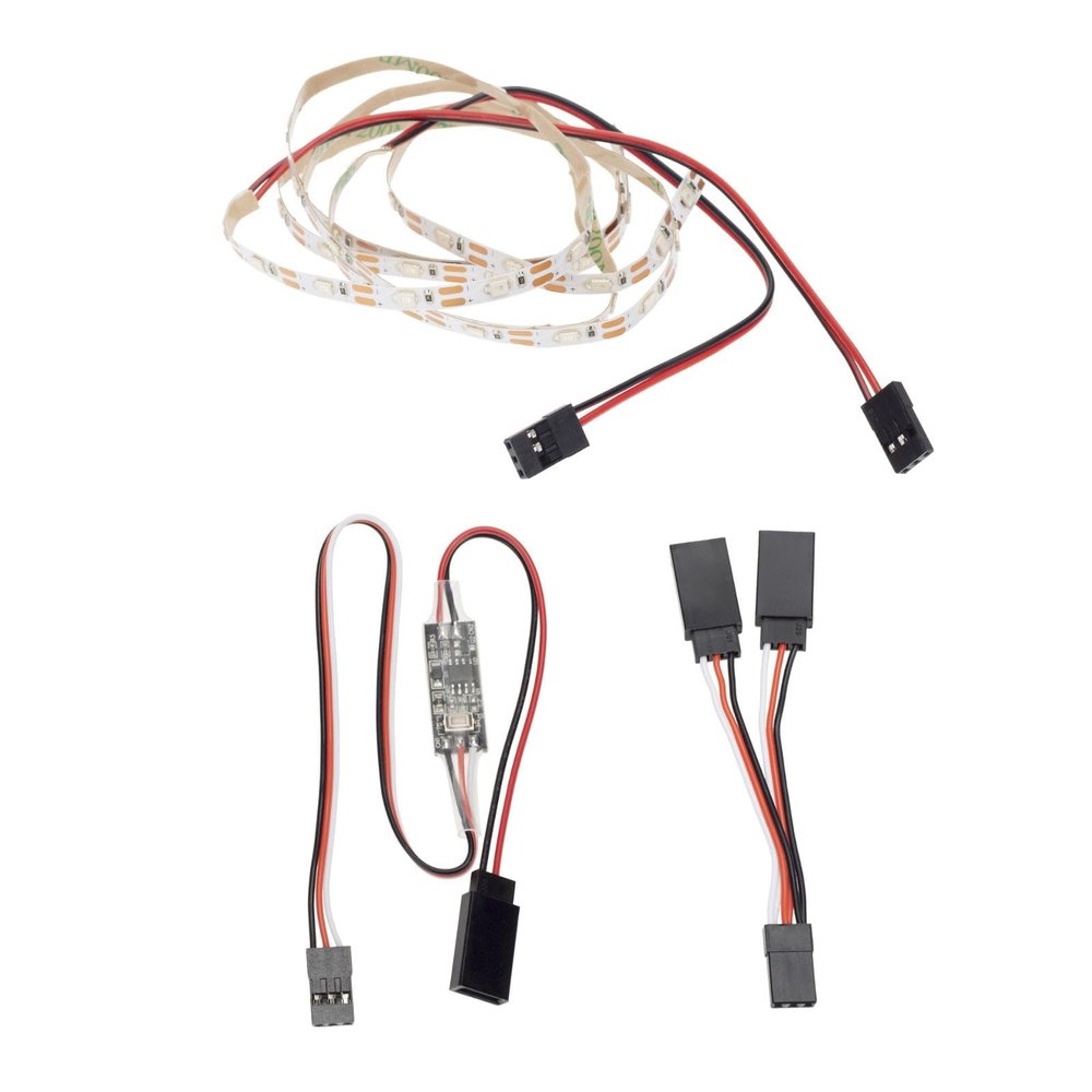 CHICHIYANG Remote Controll LED Light Strip Kit for RC Fixed Wing Airplane Flying Wing Plane Model
