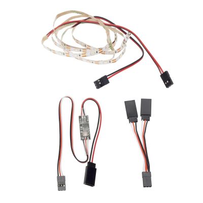 CHICHIYANG Remote Controll LED Light Strip Kit for RC Fixed Wing Airplane Flying Wing Plane Model