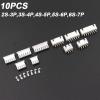 VERBANA RC Battery Part, 10 PCS RC Battery Plug Male Female Balance Charging Terminal Connector XH2.5 2.5MM (2S-3P,3S-4P,4S-5P,5S-6P,6S-7P) Kit Spare Part for RC Lipo Battery Charger Replacement (Col view 2