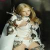 1/6 Scale Beauty Elf Girl Pale Skin Planted Hair Head Sculpt Carved for 12inch Action Figure Body Collection (Long Blonde Hair) view 2