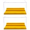 Minifigure Display Case for Action Figures Blocks, Dustproof Acrylic Display Box Storage with 3 Movable Steps for Collection Models Minifigures, Bricks Blocks view 1
