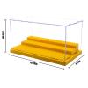 Minifigure Display Case for Action Figures Blocks, Dustproof Acrylic Display Box Storage with 3 Movable Steps for Collection Models Minifigures, Bricks Blocks view 2