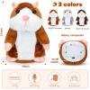 Motionchic 3 Pcs Talking Hamster Repeats What You Say Valentines Interactive Stuffed Plush Animal Hamster Toys Talking Mouse Toys for Kids Birthday Valentines Exchange Gifts Boys Girls Early Learning view 4