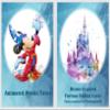 Animated Movies Tarot Cards Deck. Watercolor Splash Fairy Tale Images. Fairytale Characters Tarot Cards. view 1