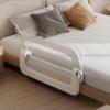 Baby Bed Guard Rail for Toddler - 32in Adjustable Heights, Swing Down Bedrail, Extra Tall Child Safety Side Railing Guards for Kids - Toddler Bed Rail for Queen, King, Twin, and Bunk Size Beds - Full view 2