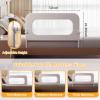 Baby Bed Guard Rail for Toddler - 32in Adjustable Heights, Swing Down Bedrail, Extra Tall Child Safety Side Railing Guards for Kids - Toddler Bed Rail for Queen, King, Twin, and Bunk Size Beds - Full view 4