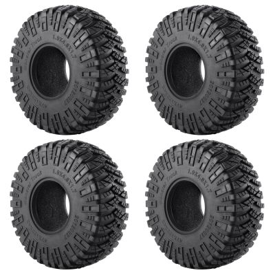 4pcs 1.9inches Wheel Rubber Tires with Sponge for 1/10 Axial SCX10III AXI03007 Crawler Upgrade