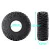 4pcs 1.9inches Wheel Rubber Tires with Sponge for 1/10 Axial SCX10III AXI03007 Crawler Upgrade view 2