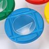 BE-TOOL 4 Pcs Non Spill Paint Pots with Double Cover Art Supplies Paint Cups with Lids for Paint Tinting Cup Cleaning Brushes 250 ML (Blue) view 3