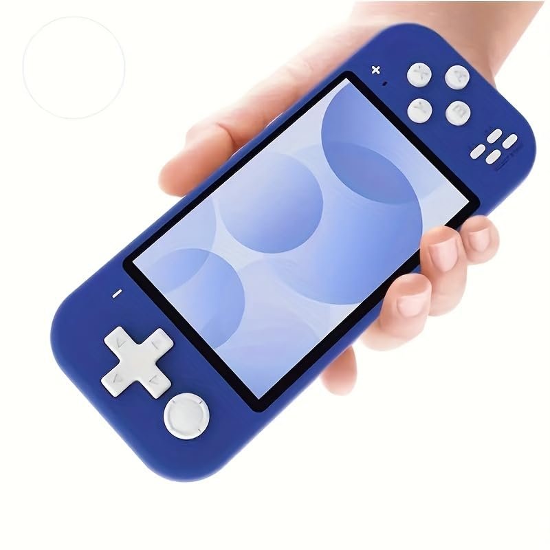 4.3 Inch HD Screen Retro Handheld Video Game Console Classic Game Player for Gift /MP4/MP5 (Blue)