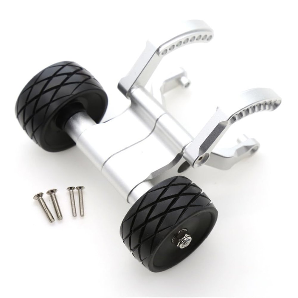 Aluminum Adjustable Multi Holes Rear Anti-Rollover Wheelie Bar RC Parts for TRAXXAS E-REVO 2.0 86086-4, 56087-1 RC Car, Silver