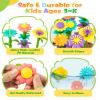 Funsland Flower Garden Building Toys for Girls: 272 PCS Kids Gardening Kit Set Gifts for 3 4 5 6 7 Year Old Toddler view 2