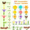 Funsland Flower Garden Building Toys for Girls: 272 PCS Kids Gardening Kit Set Gifts for 3 4 5 6 7 Year Old Toddler view 4