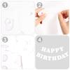 Adecortalk White Happy Birthday Banner Sign Birthday Backdrop Party Supplies for Kids Boys Girls Birthday Party Decorations view 3