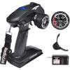 DUMBORC X4 2.4GHz 4-Channel RC Radio Transmitter and X6F Receiver&Alloy Steering Wheel with Fail-Safe & Low Voltage Alarm Function Mixed Mode for Rc Vehicle Car Boat Tank Model Parts Remote Controller view 1