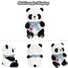 9.8'' Panda Dolls with Love Heart Scarf, Soft Stuffed Plush Animal Toys Plushies Birthday Gifts for Her/Girlfriend Lover Mom Kids (Blue) view 2