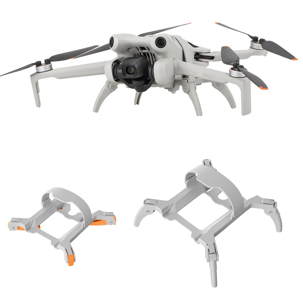 Landing Gear for DJI Mini 4 Pro Drone Spider Landing Leg Foldable Extension Kit Quick Release Height Extended Leg Feet for DJI Mini 4 Pro Drone Accessories(Gray)